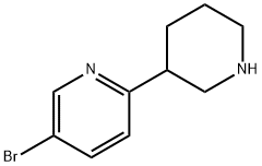 5-broMo-2-(piperidin-3-yl)pyridine Struktur
