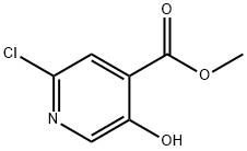 Methyl 2-chloro-5-hydroxyisonicotinate Struktur