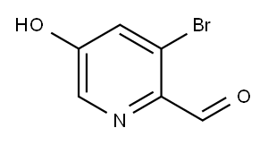 3-溴-5-羟基吡啶甲醛 结构式