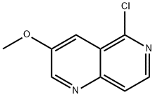 3-Methoxy-5-chloro-1,6-naphthyridine, 1256816-92-8, 结构式