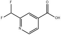 2-(difluoroMethyl)
isonicotinic acid Structure