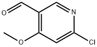6-Chloro-4-methoxypyridine-3-carbaldehyde Struktur