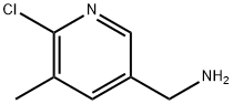 (6 - 氯-5 - 甲基吡啶-3 - 基)甲胺, 1256824-90-4, 结构式