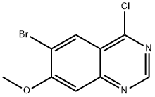 6-溴-4-氯-7-甲氧基喹唑啉,1256955-27-7,结构式