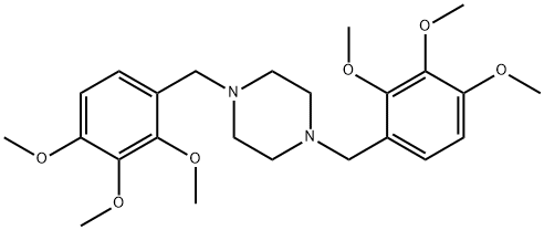 1,4-双（2,3,4-三甲氧基苄基）哌嗪, 1257-19-8, 结构式