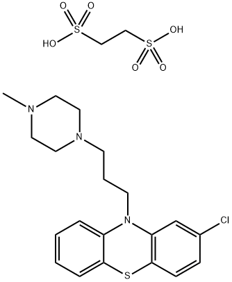 丙氯拉嗪乙二磺酸盐, 1257-78-9, 结构式