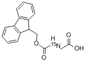 N-芴甲氧羰基-[15N]甘氨酸 结构式