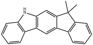 5,7-Dihydro-7,7-dimethyl-indeno[2,1-b]carbazole Struktur