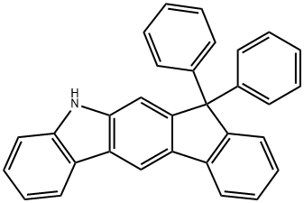 Indeno[2,1-b]carbazole, 5,7-dihydro-7,7-diphenyl- Structure