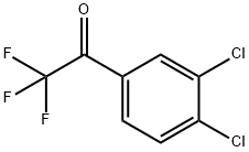 3',4'-ジクロロ-2,2,2-トリフルオロアセトフェノン 化学構造式