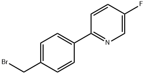 2-[4-(BroMoMethyl)phenyl]-5-fluoropyridine Struktur