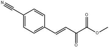 (E)-methyl 4-(4-cyanophenyl)-2-oxobut-3-enoate Structure