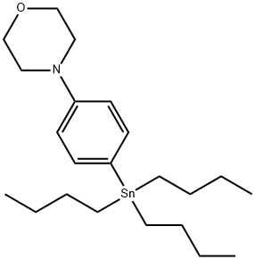 4-(4-(TRIBUTYLSTANNYL)PHENYL)MORPHOLINE, 1257527-55-1, 结构式