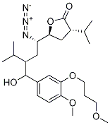 (3S,5S)-5-[(1S,3S)-1-叠氮基-3-[[4-甲氧基-3-(3-甲氧基丙氧基)苯基]羟甲基]-4-苄基]二氢-3-异丙基-2(3H)-呋喃酮 结构式
