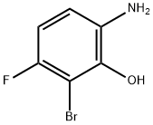 2-溴-3-氟-6-氨基苯酚, 1257535-00-4, 结构式