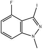 4-Fluoro-3-iodo-1-methyl-1H-indazole Structure