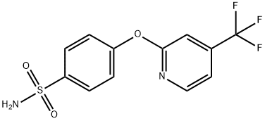 4-{[4-(Trifluoromethyl)pyridin-2-yl]oxy}benzenesulfonamide Struktur