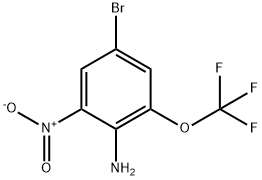 4-溴-2-硝基-6-(三氟甲氧基)苯胺, 1257535-31-1, 结构式