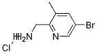(5-broMo-3-Methylpyridin-2-yl)MethanaMine hydrochloride Struktur