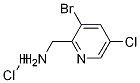 (3-Bromo-5-chloropyridin-2-yl)methanamine hydrochloride Structure