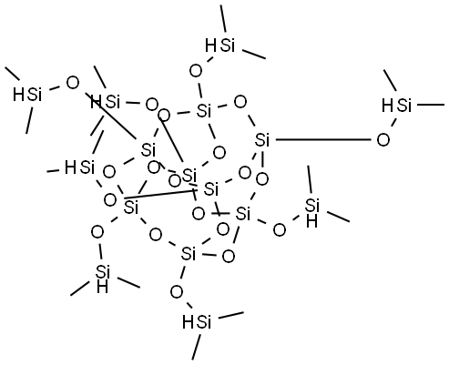 二甲基硅烷基笼形聚倍半硅氧烷, 125756-69-6, 结构式