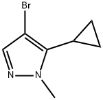 1H-Pyrazole, 4-bromo-5-cyclopropyl-1-methyl- Structure
