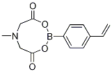 6-Methyl-2-(4-vinylphenyl)-1,3,6,2-dioxazaborocane-4,8-dione Struktur