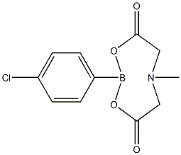 2-(4-Chlorophenyl)-6-methyl-1,3,6,2-dioxazaborocane-4,8-dione Structure