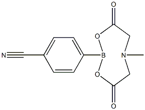 4-(6-Methyl-4,8-dioxo-1,3,6,2-dioxazaborocan-2-yl)benzonitrile Structure