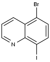 5-Bromo-8-iodoquinoline Structure