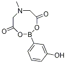 2-(3-Hydroxyphenyl)-6-methyl-1,3,6,2-dioxazaborocane-4,8-dione Structure