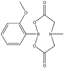 2-甲氧基苯硼酸甲基亚氨基二乙酸酯, 1257737-05-5, 结构式