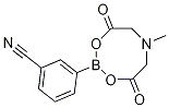 3-(6-Methyl-4,8-dioxo-1,3,6,2-dioxazaborocan-2-yl)benzonitrile Struktur