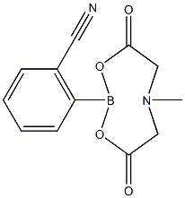 2-氰基苯硼酸甲基亚氨基二乙酸酯, 1257739-16-4, 结构式
