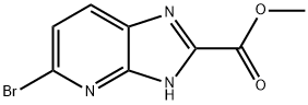5-溴-1H-咪唑并[4,5-B]吡啶-2-羧酸甲酯, 1257852-22-4, 结构式