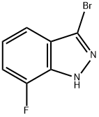 3-Bromo-7-fluoro-1H-indazole Struktur