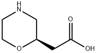 (R)-2-Morpholineacetic acid Struktur