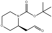 (S)-4-Boc-3-(2-Oxo-ethyl)-morpholine Struktur