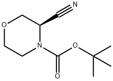 (R)-4-BOC-3-氰基吗啉, 1257856-32-8, 结构式