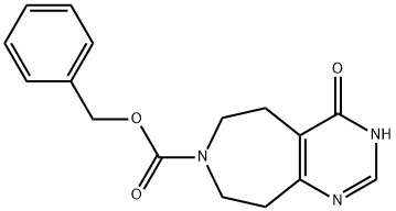 Benzyl 4-oxo-3,4,5,6,8,9-hexahydropyrimido[4,5-d]azepine-7-carboxylate Struktur