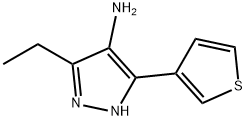 1257877-25-0 3-エチル-5-(チオフェン-3-イル)-1H-ピラゾール-4-アミン