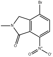 4-BroMo-2-Methyl-7-Nitoro-2,3-Dihydro-Isoindol-1-one Structure