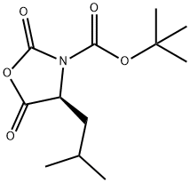 (S)-3-(叔丁氧基羰基)-4-异丁基-2,5-噁唑啉二酮, 125814-33-7, 结构式