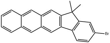 2-溴-13,13-二甲基-13H-茚并[1,2-B]蒽, 1258514-99-6, 结构式