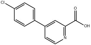 4-(4-クロロフェニル)ピコリン酸 化学構造式