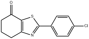 7(4H)-Benzothiazolone, 2-(4-chlorophenyl)-5,6-dihydro- Structure