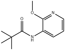 N-(2-メトキシピリジン-3-イル)ピバルアミド 化学構造式