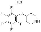 4-(PENTAFLUOROPHENOXY)PIPERIDINE HYDROCHLORIDE 化学構造式