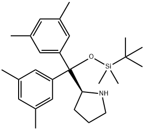 S-2-[[[(1,1-diMethylethyl)diMethylsilyl]oxy]bis(3,5-diMethylphenyl)Methyl]-Pyrrolidine Structure
