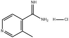 4-Pyridinecarboximidamide, 3-methyl-, hydrochloride (1:1) Structure